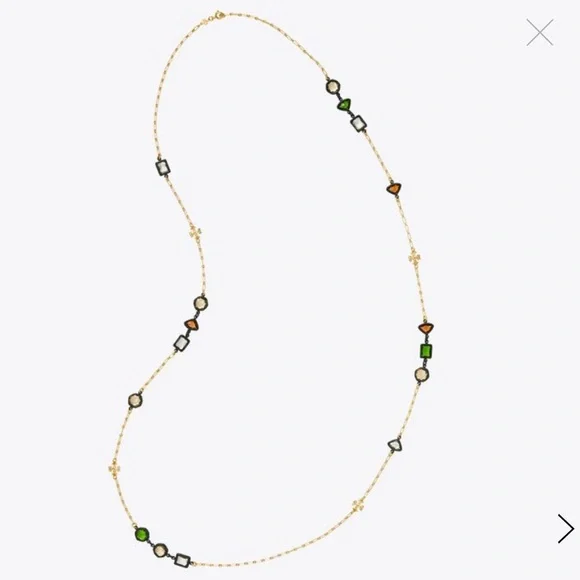 New Tory Burch ROXANNE DELICATE LONG NECKLACE - Picture 7 of 15